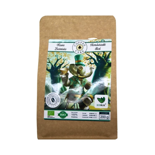 EcoBlik - Kawa ziarnista ekologiczna HONDURASKI SŁOŃ - 200g EcoBlik - Kawa ziarnista ekologiczna HONDURASKI SŁOŃ - 200g